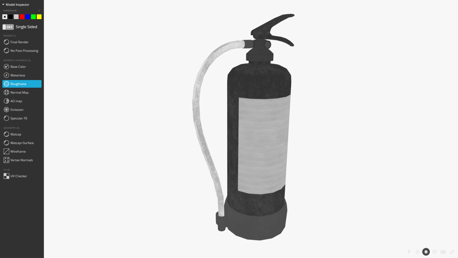 Fire Extinguisher 3D Model Low-poly 3D model_7