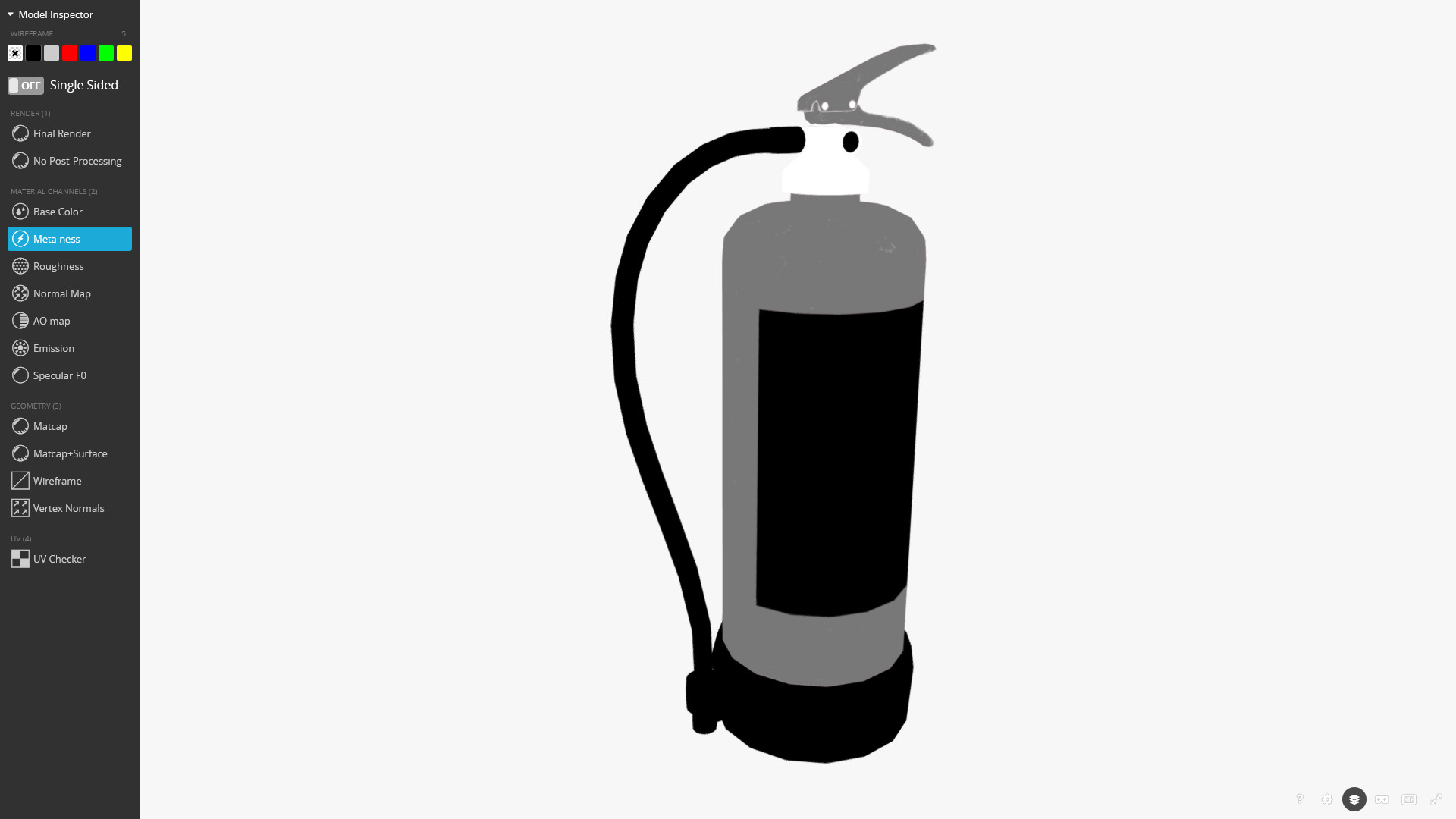 Fire Extinguisher 3D Model Low-poly 3D model_6