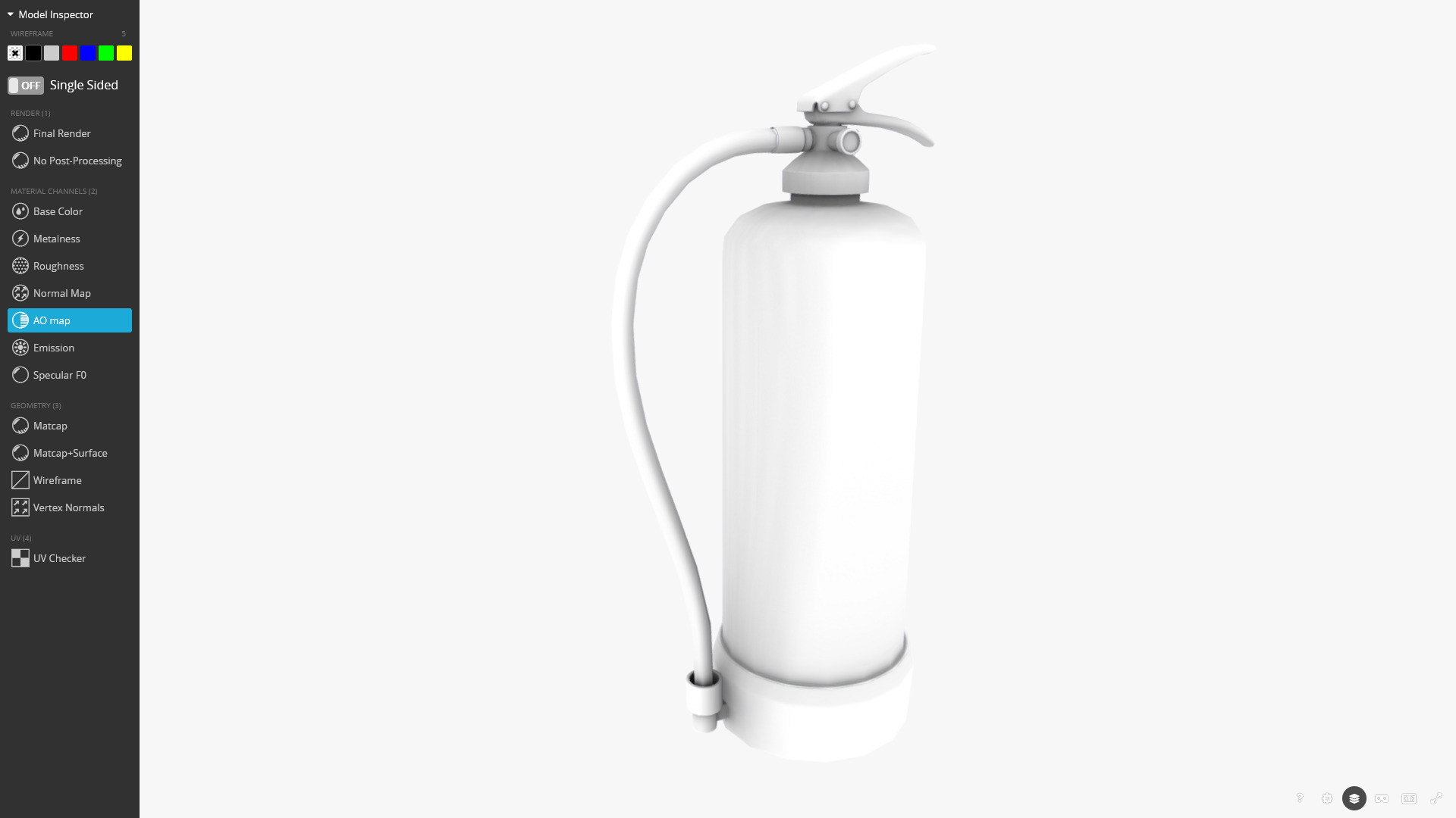 Fire Extinguisher 3D Model Low-poly 3D model_9
