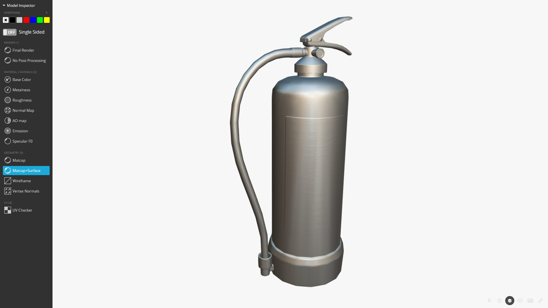 Fire Extinguisher 3D Model Low-poly 3D model_11