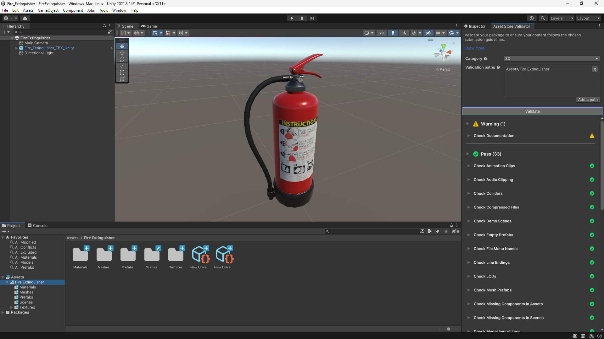 Fire Extinguisher 3D Model Low-poly 3D model_3