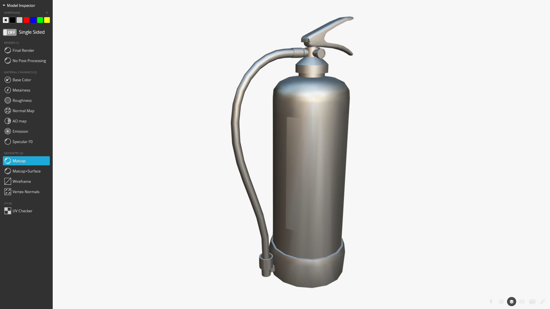 Fire Extinguisher 3D Model Low-poly 3D model_10