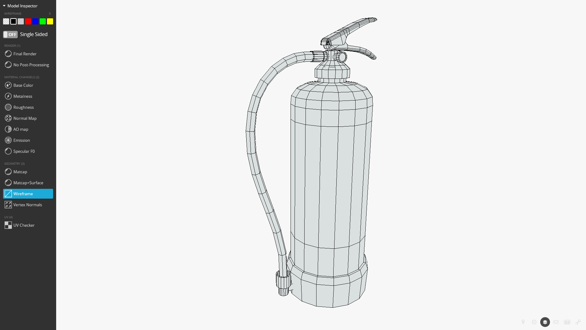 Fire Extinguisher 3D Model Low-poly 3D model_12