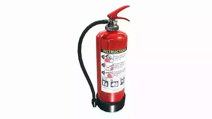 Fire Extinguisher 3D Model Low-poly 3D model