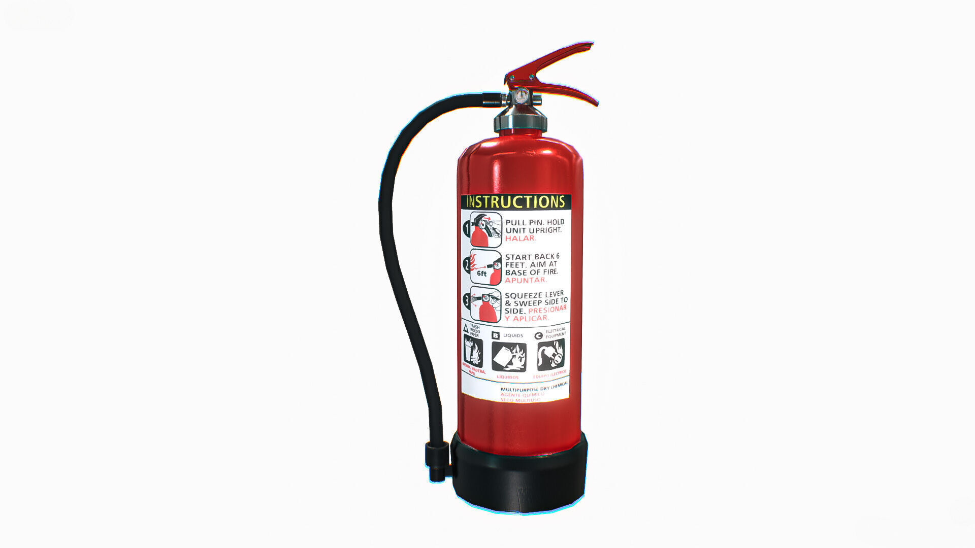 Fire Extinguisher 3D Model Low-poly 3D model_1