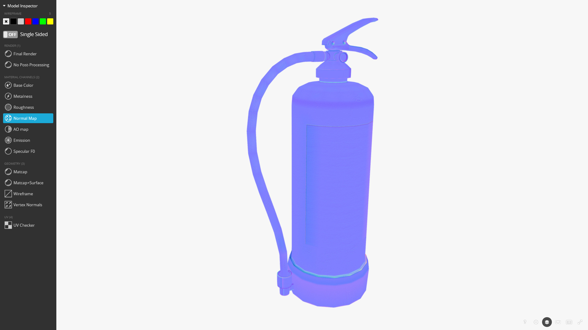 Fire Extinguisher 3D Model Low-poly 3D model_8