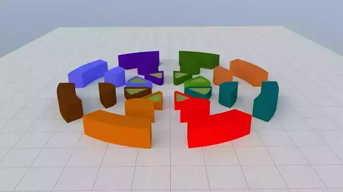 Numbered Cube - Game Cube