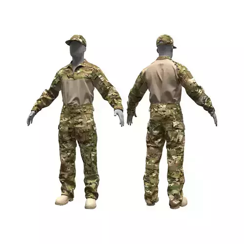 VKPO 3 Russian Army Combat Uniform - Marvelous Designer