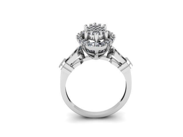cluster diamond ring for diamonds 3D print model_7