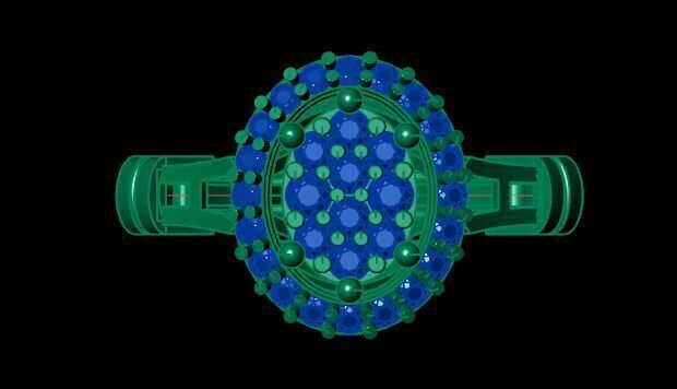 cluster diamond ring for diamonds 3D print model_13