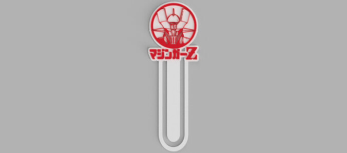 Mazinger Z Logo Bookmark Free 3D print model