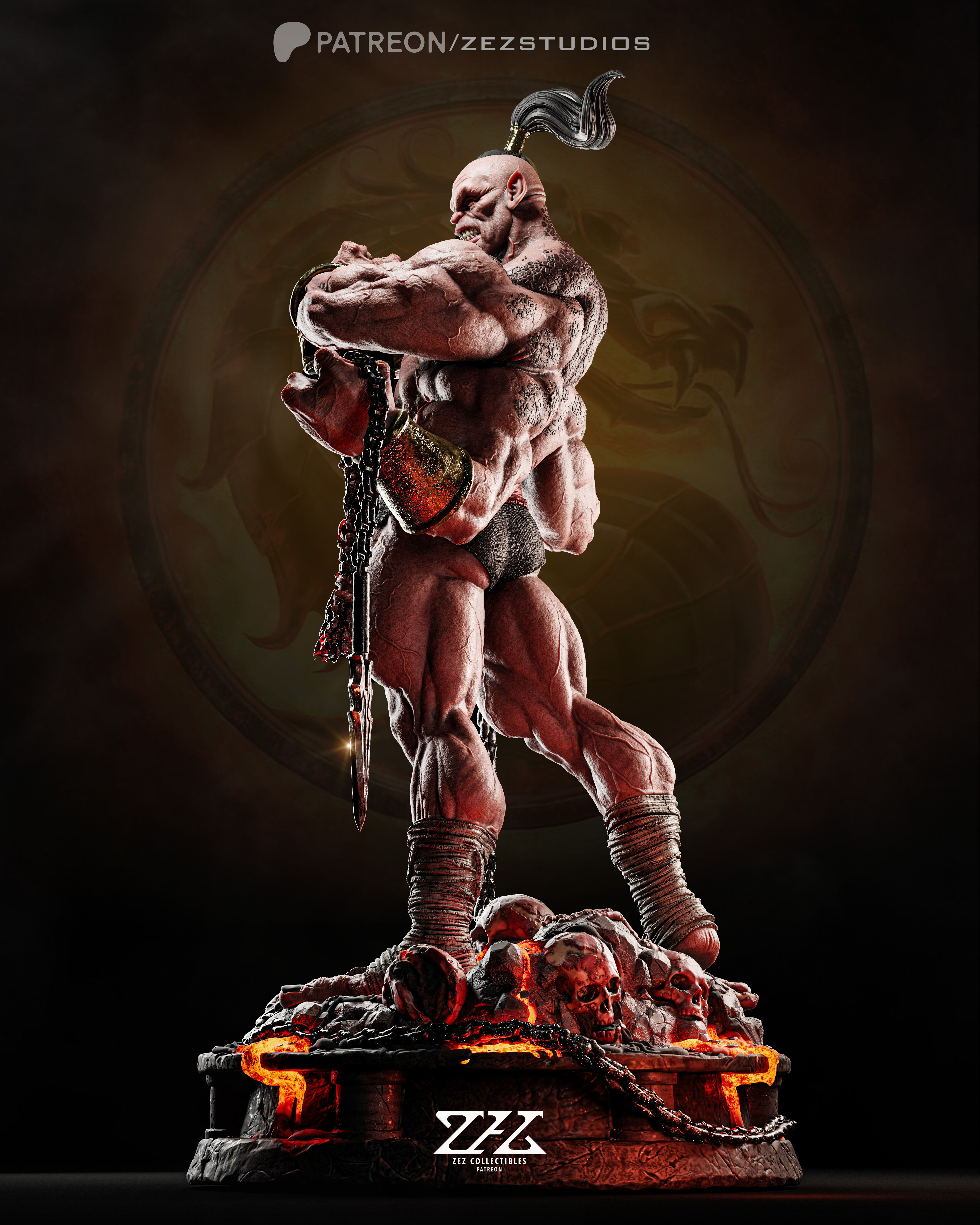 Goro Mortal Kombat - STL 3D print model_1
