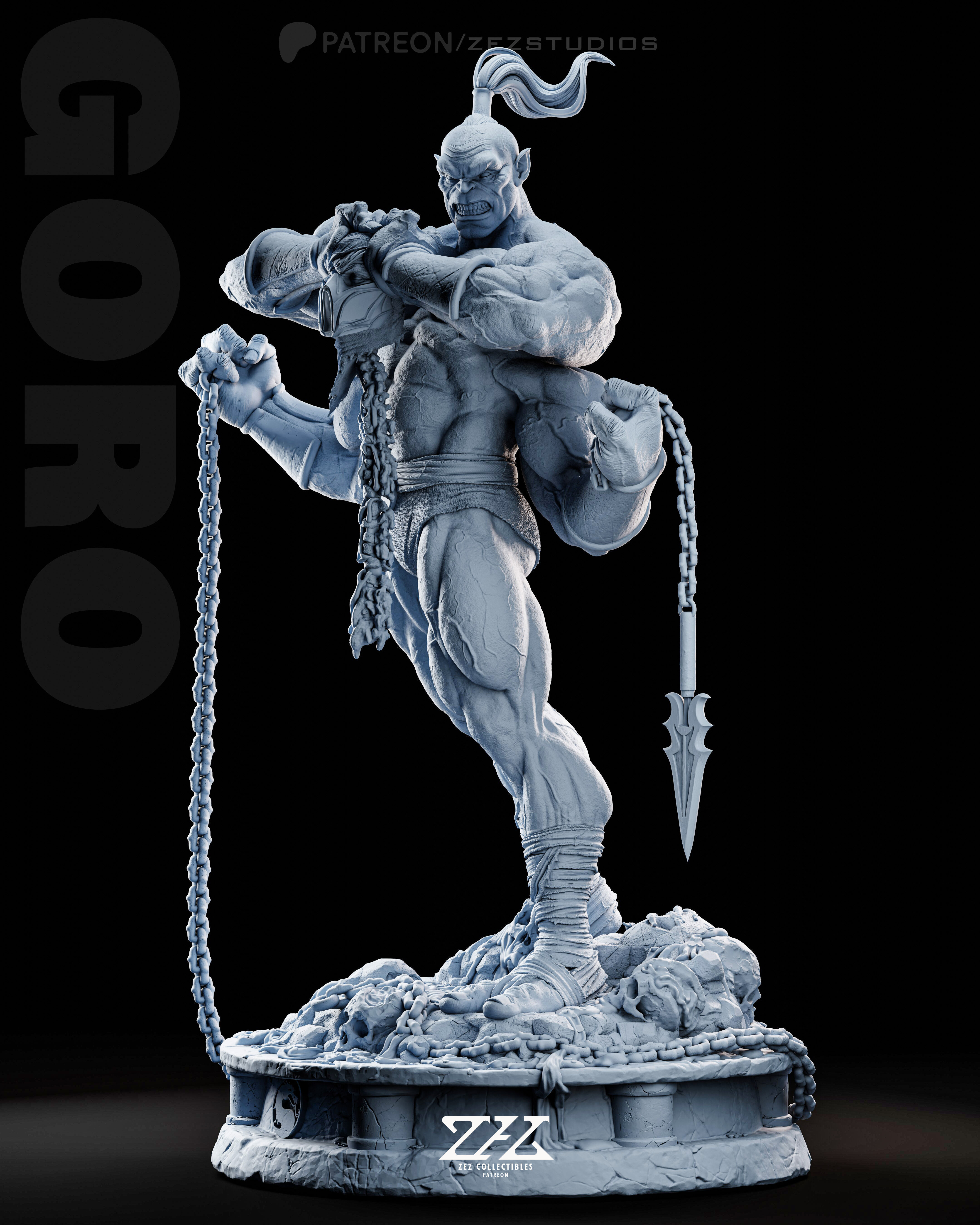 Goro Mortal Kombat - STL 3D print model_7