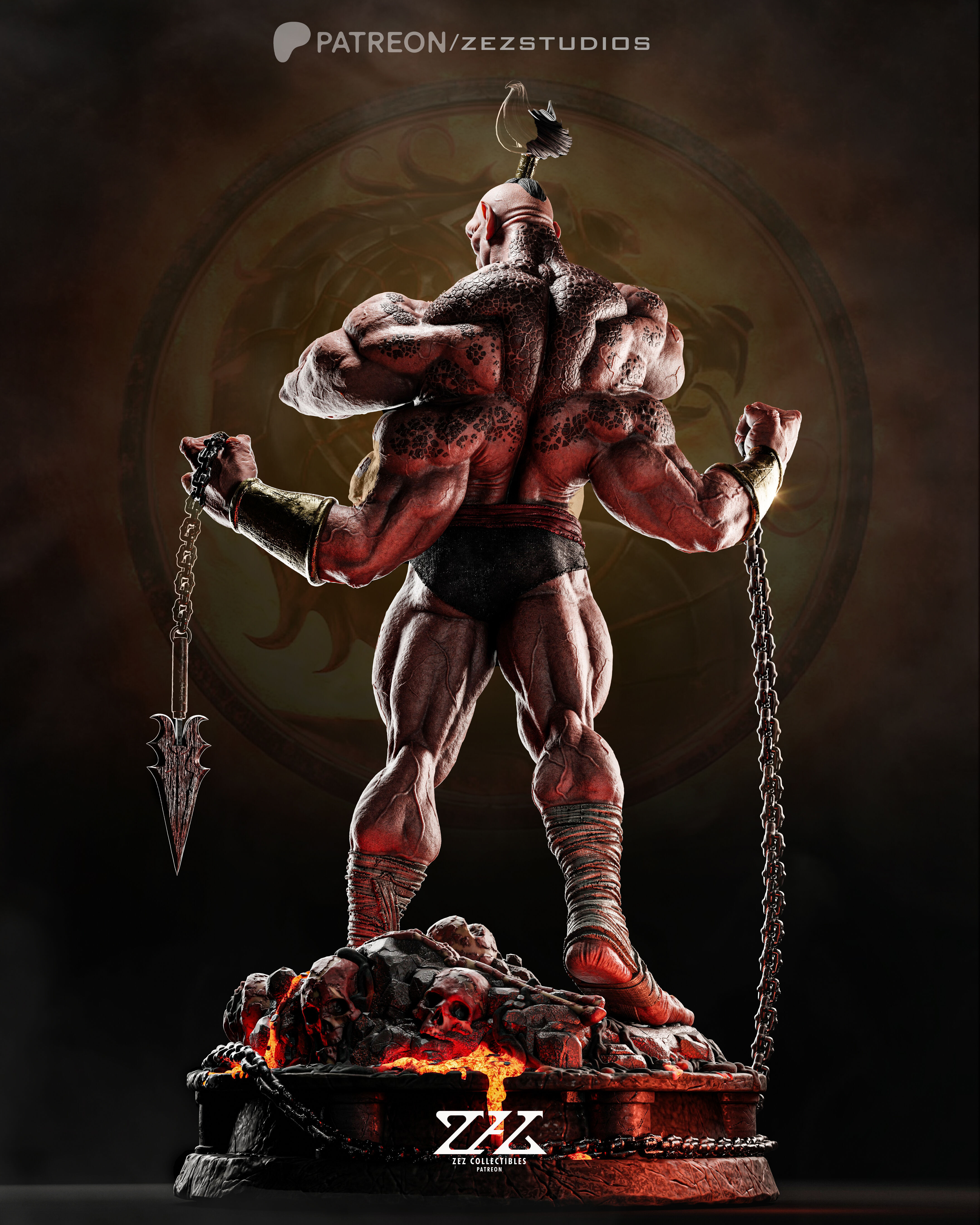 Goro Mortal Kombat - STL 3D print model_2