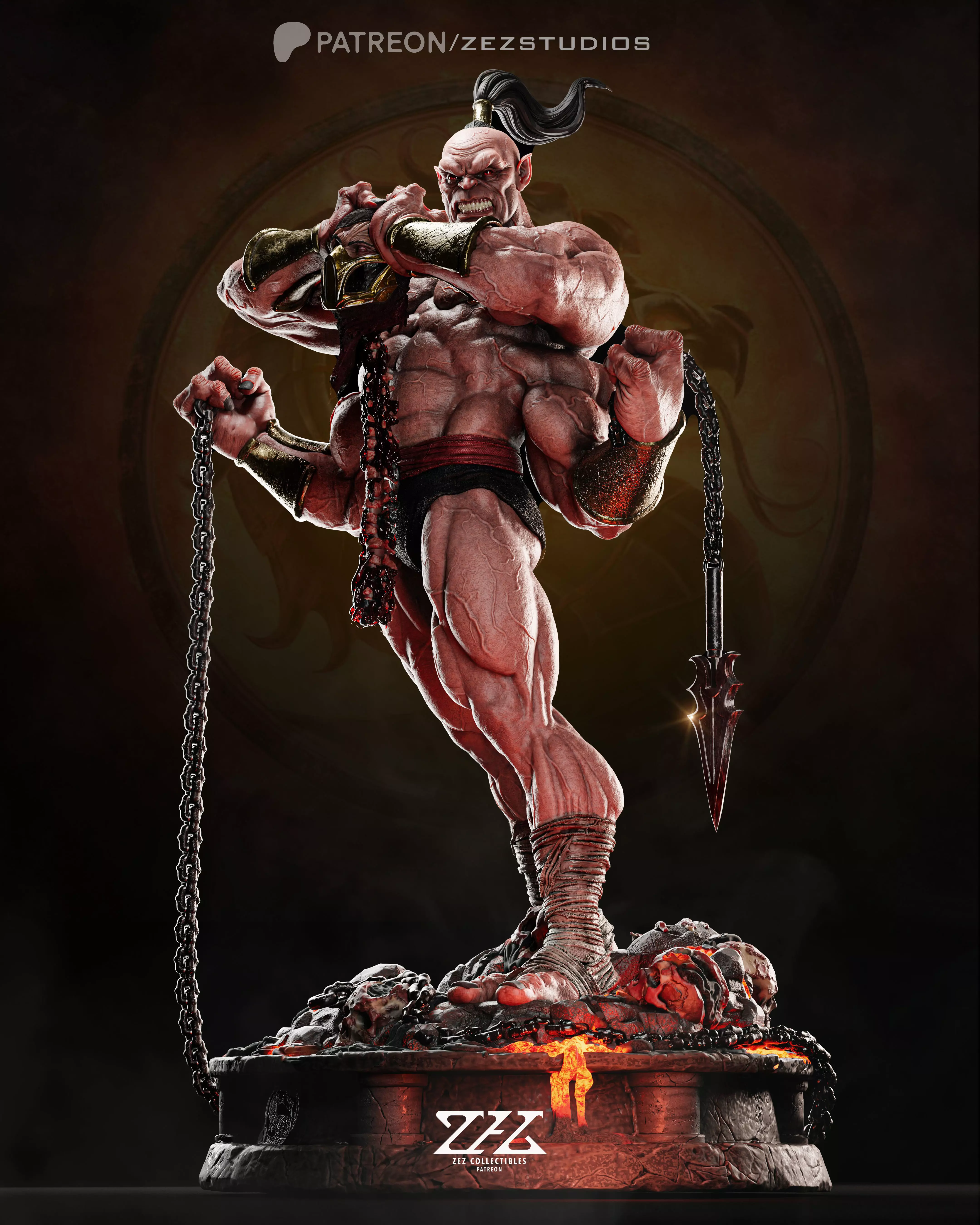 Goro Mortal Kombat - STL 3D print model_0