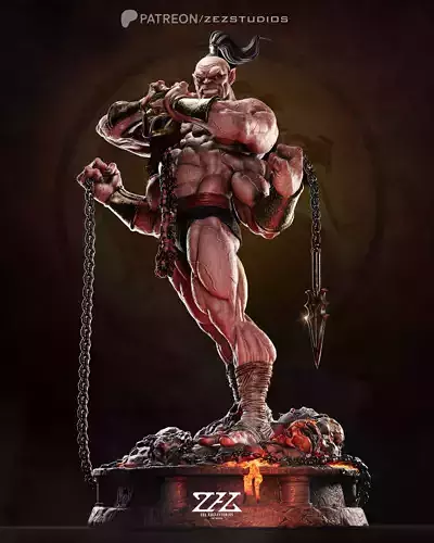 Goro Mortal Kombat - STL 3D print model