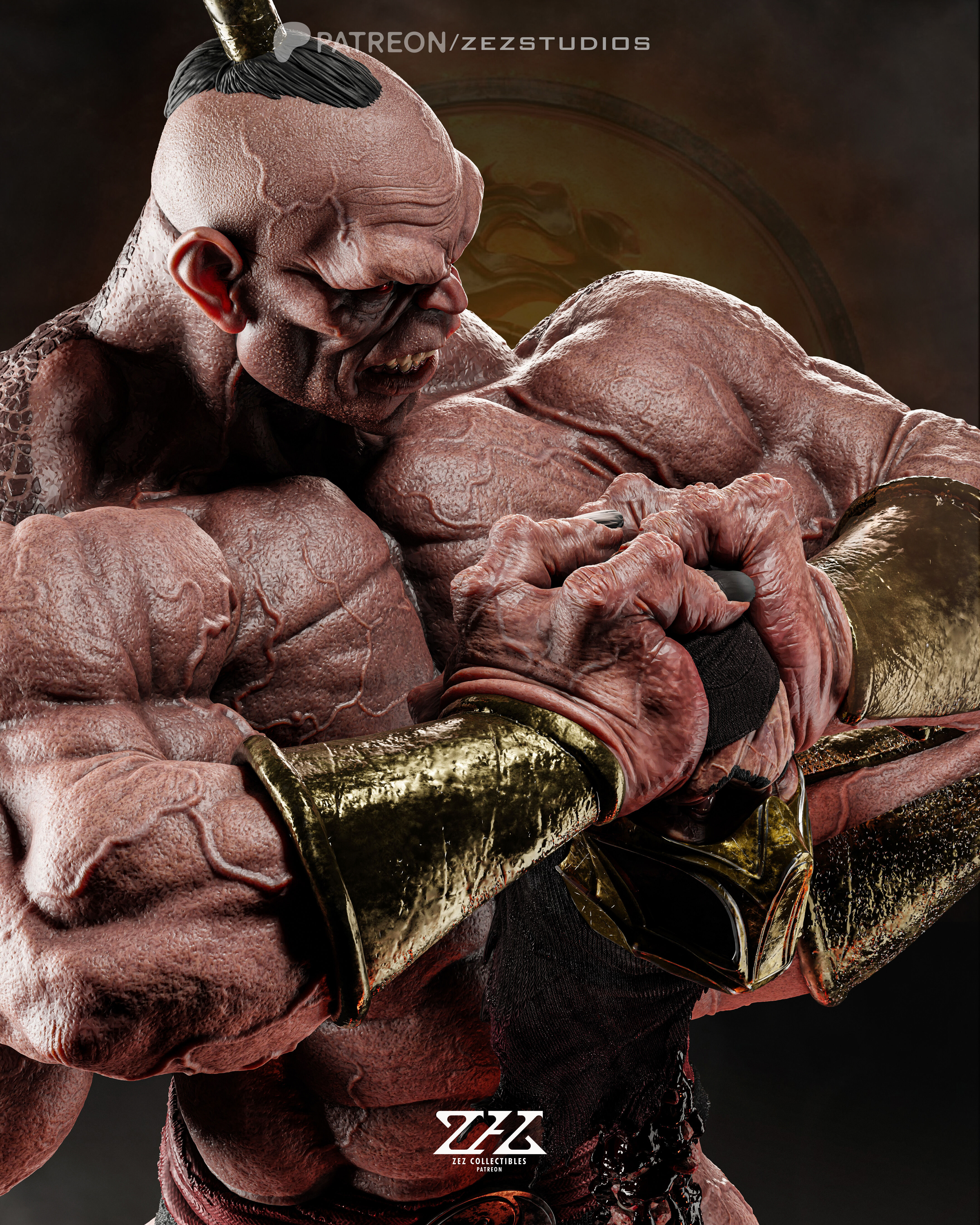 Goro Mortal Kombat - STL 3D print model_8