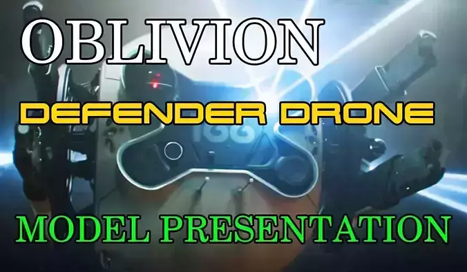 OBLIVION Defender DRONE STL file set for 3D printing