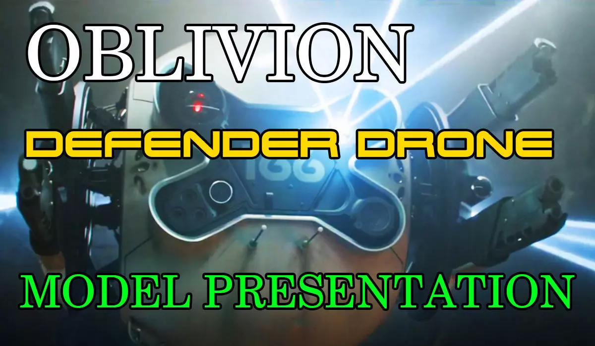 OBLIVION Defender DRONE STL file set for 3D printing 3D print model_0