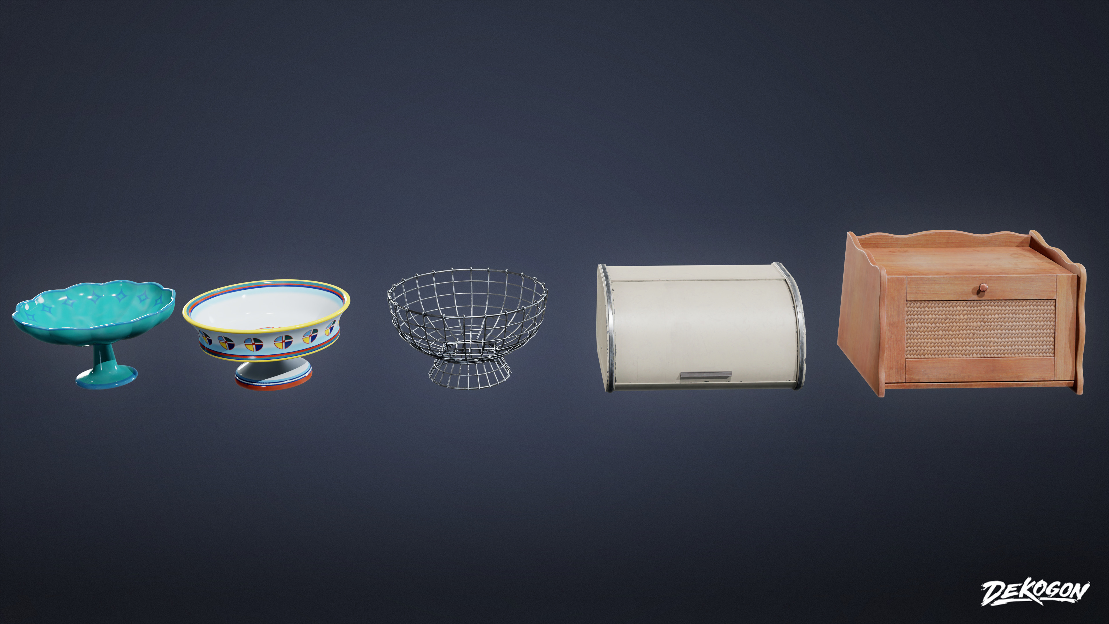 SUBURBS - Kitchen Additions Set 02 - LOW POLY AND NANITE Low-poly 3D model_1