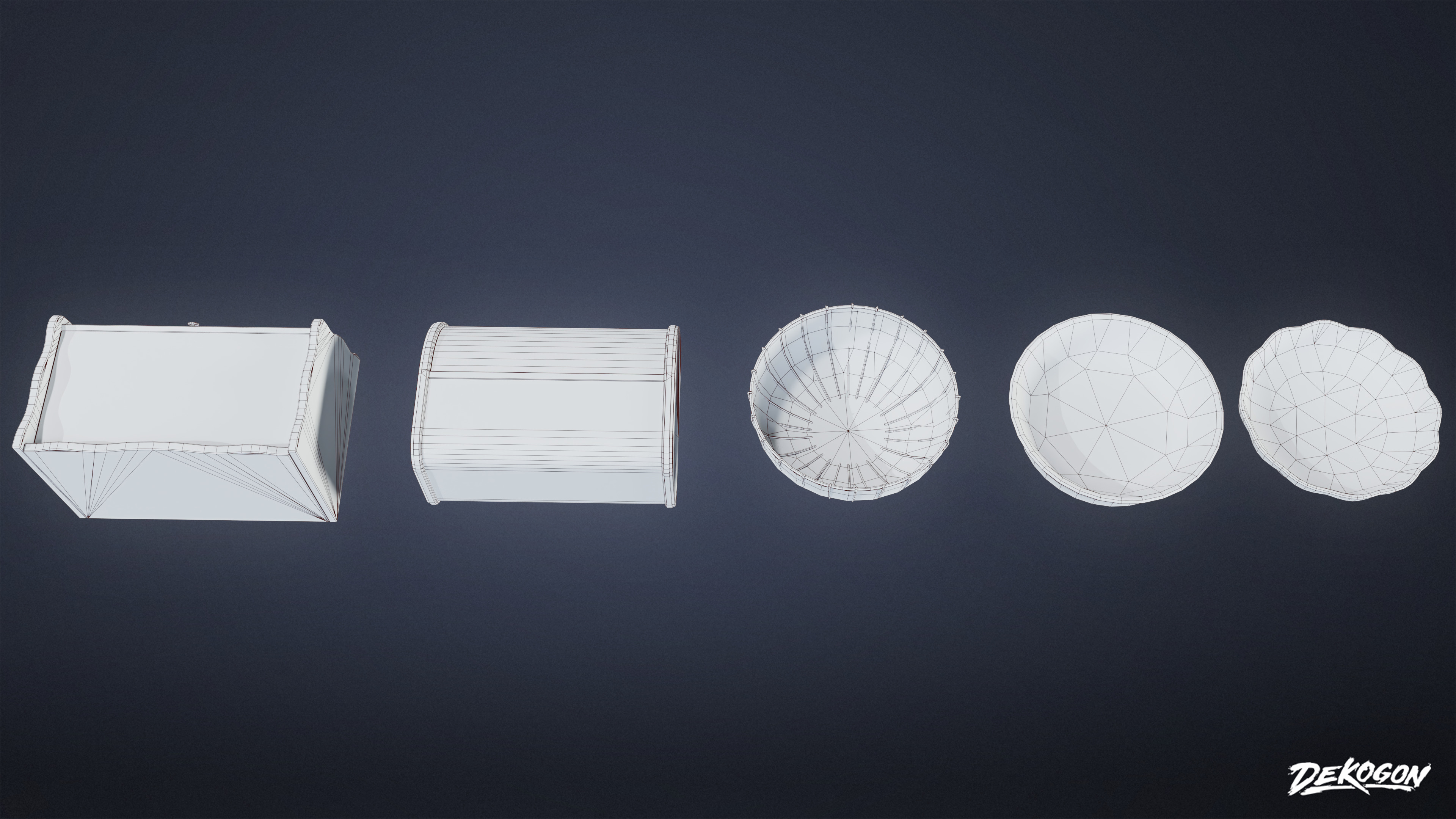 SUBURBS - Kitchen Additions Set 02 - LOW POLY AND NANITE Low-poly 3D model_17