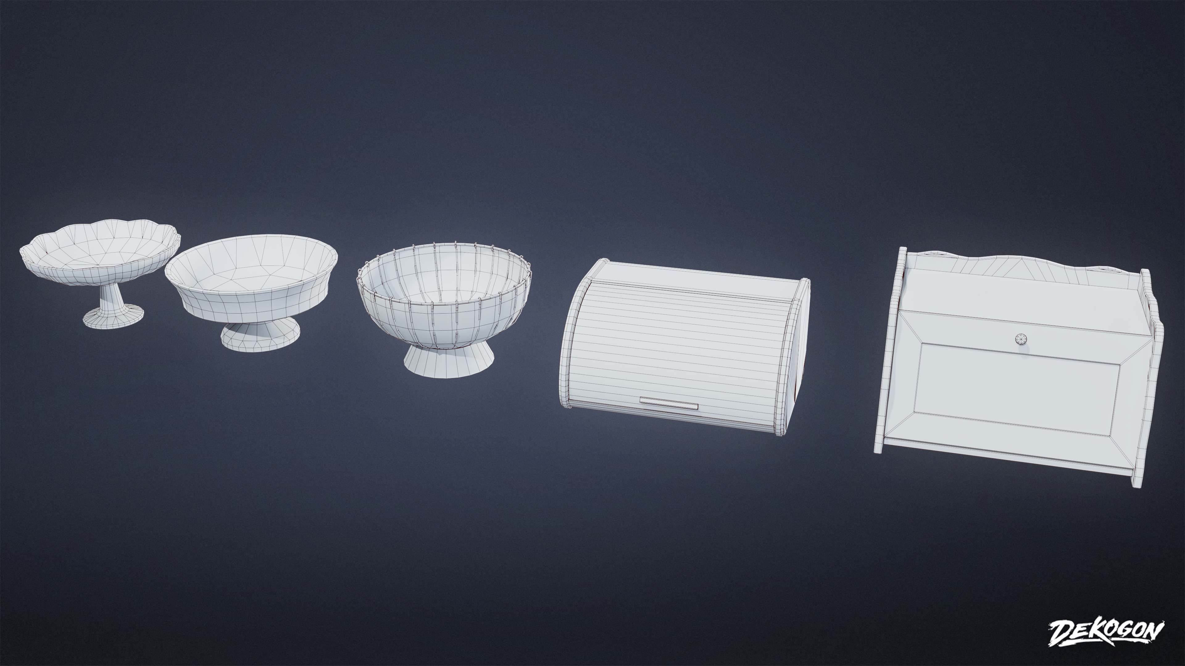 SUBURBS - Kitchen Additions Set 02 - LOW POLY AND NANITE Low-poly 3D model_15