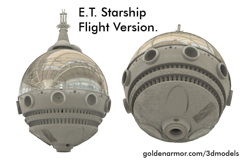 ET STARSHIP for 3D printing EXTRA TERRESTRIAL  3D model_16