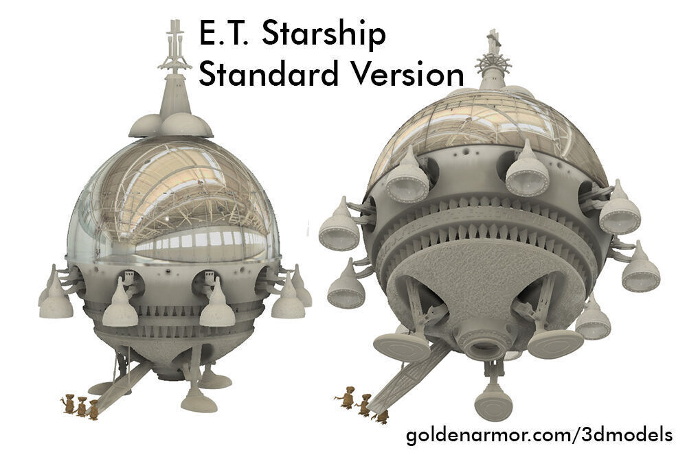 ET STARSHIP for 3D printing EXTRA TERRESTRIAL  3D model_17