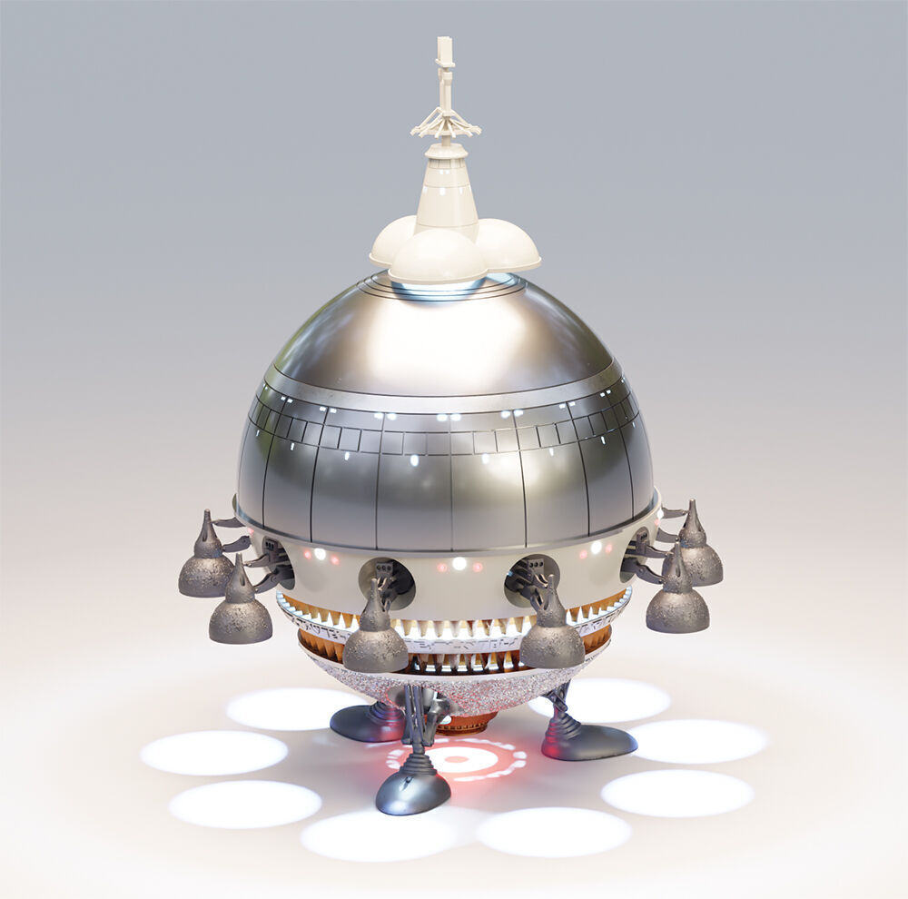 ET STARSHIP for 3D printing EXTRA TERRESTRIAL  3D model_18