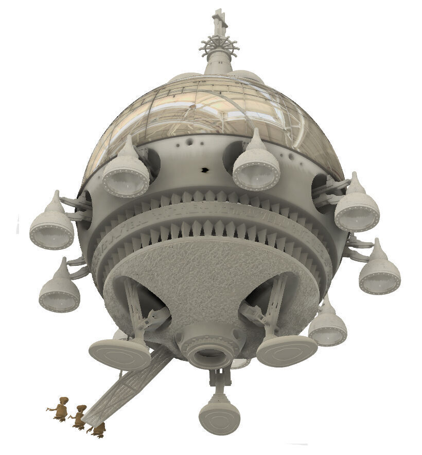 ET STARSHIP for 3D printing EXTRA TERRESTRIAL  3D model_13