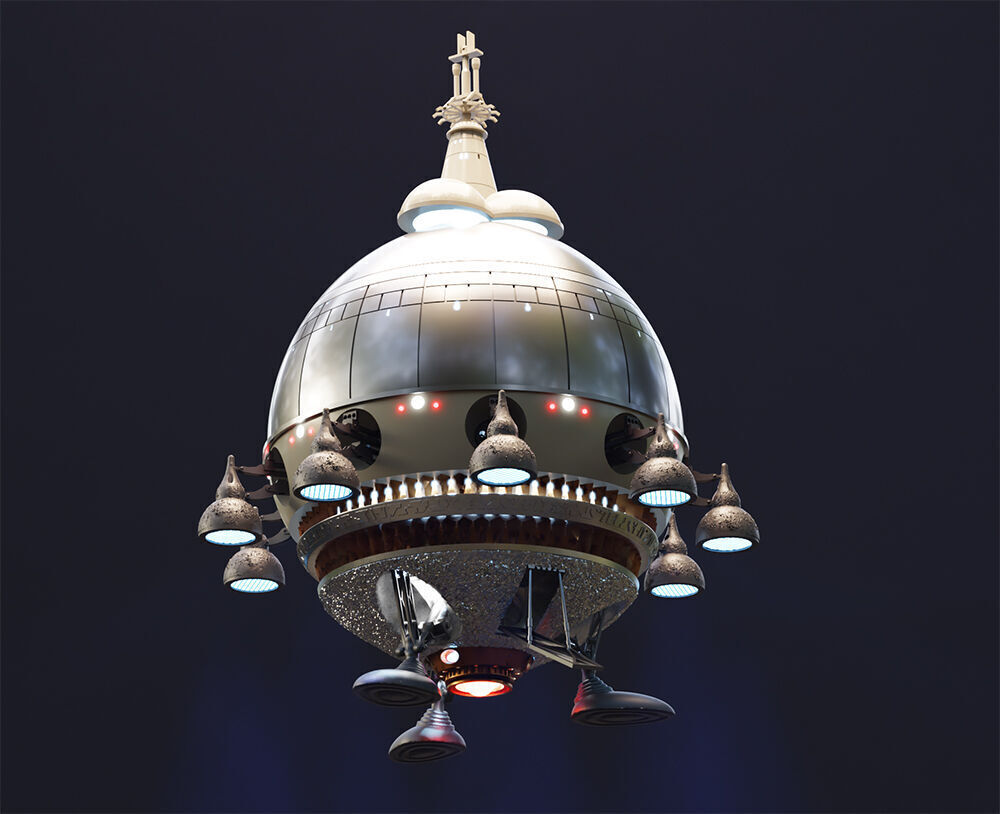 ET STARSHIP for 3D printing EXTRA TERRESTRIAL  3D model_20