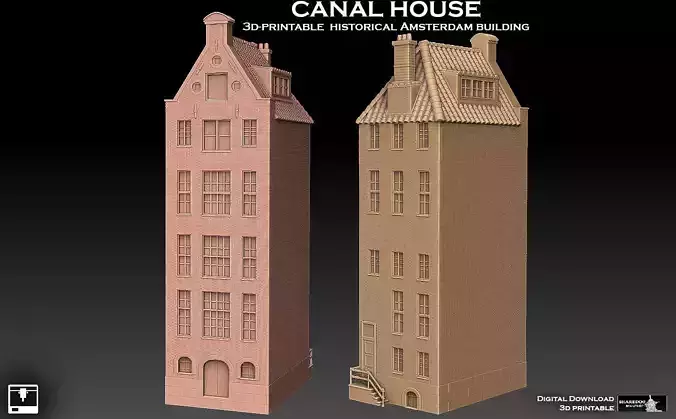 Canal  House 3D print model
