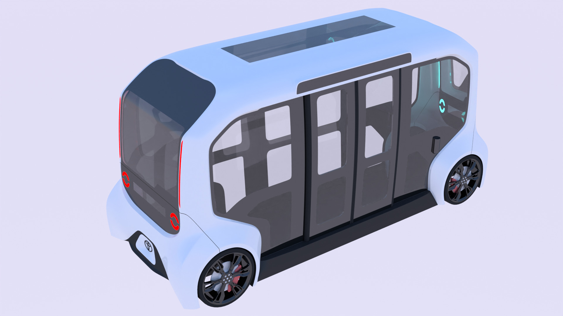 Toyota e-Palette exterior 3D model_5