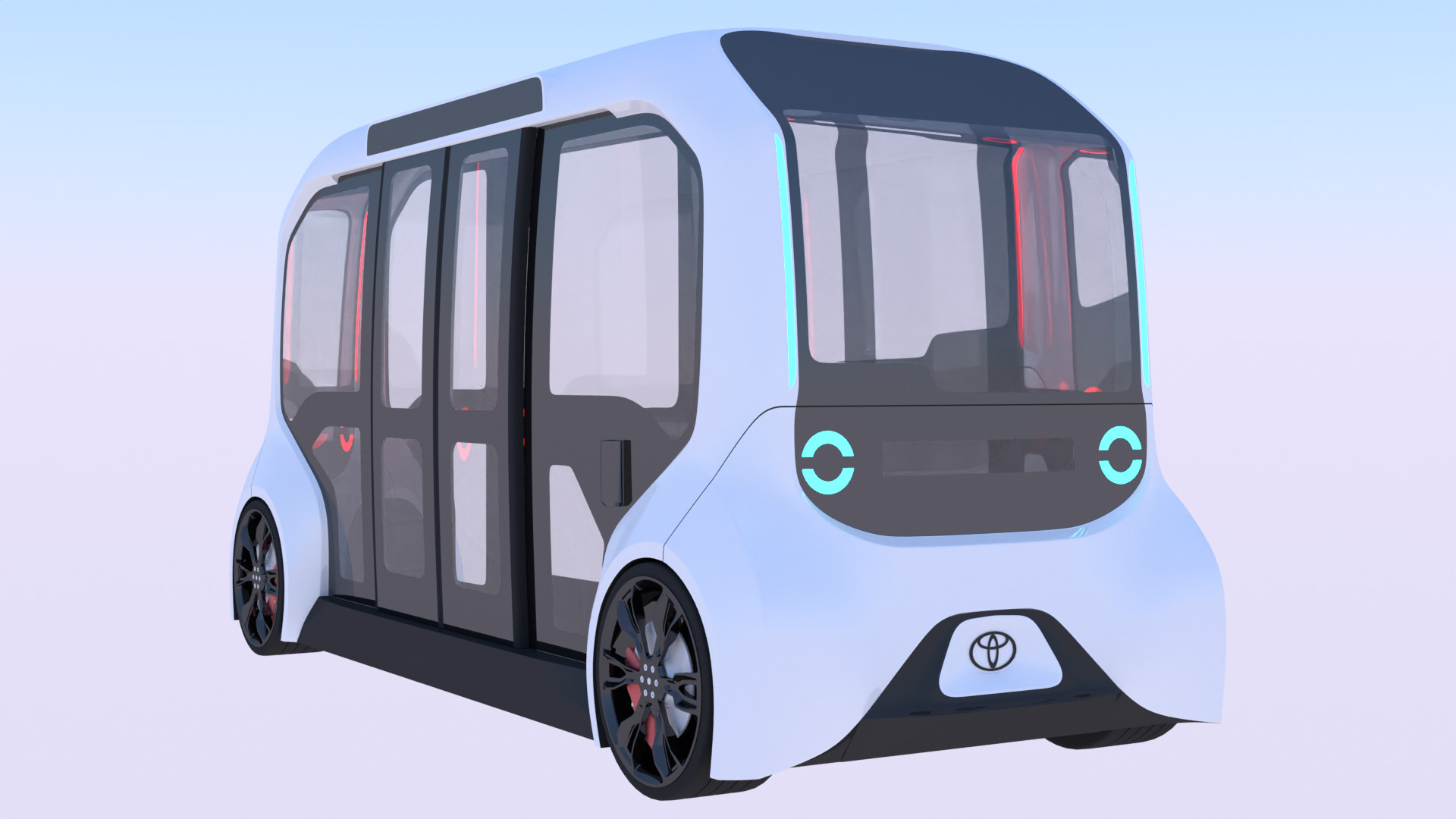 Toyota e-Palette exterior 3D model_3