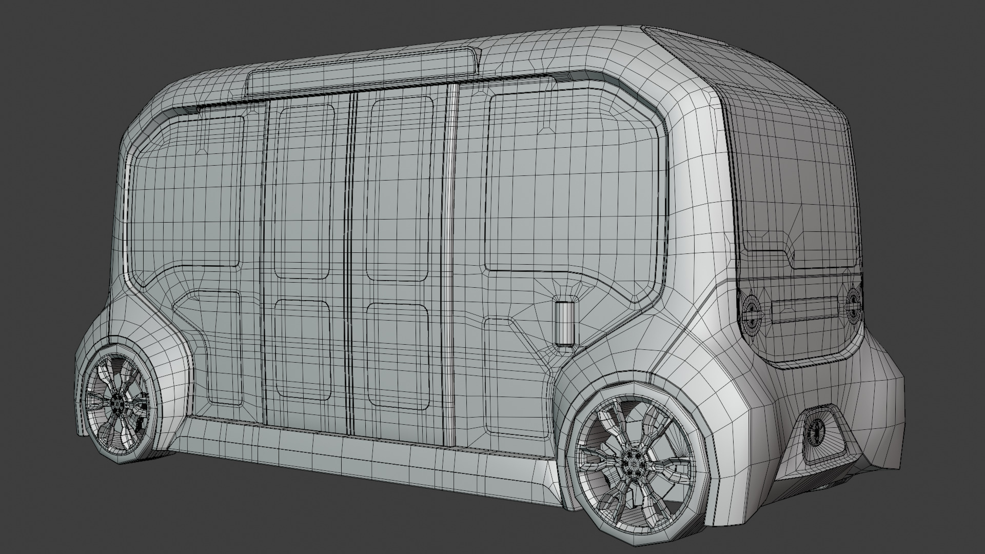 Toyota e-Palette exterior 3D model_1