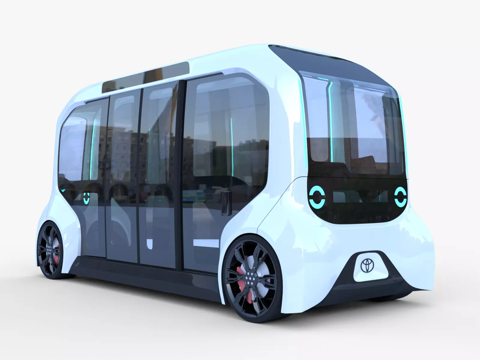 Toyota e-Palette exterior 3D model_0