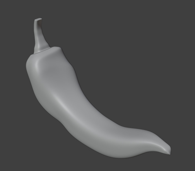 Peppers Low-poly 3D model_9
