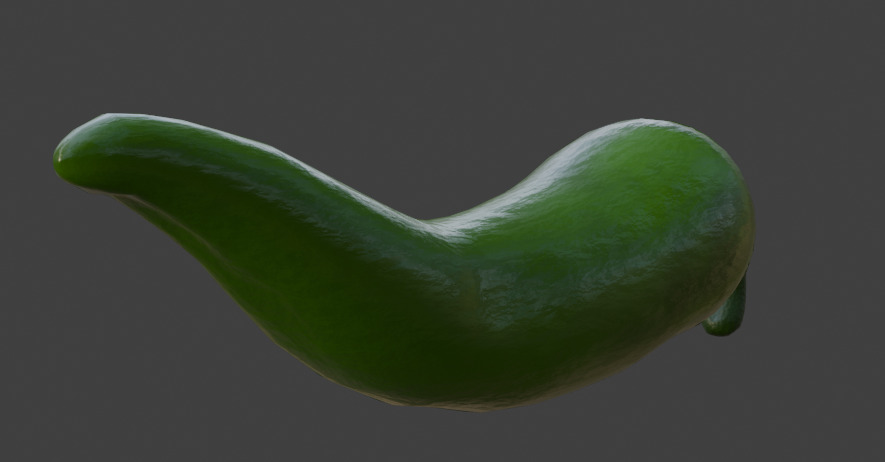 Peppers Low-poly 3D model_6