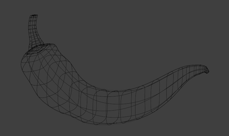 Peppers Low-poly 3D model_10