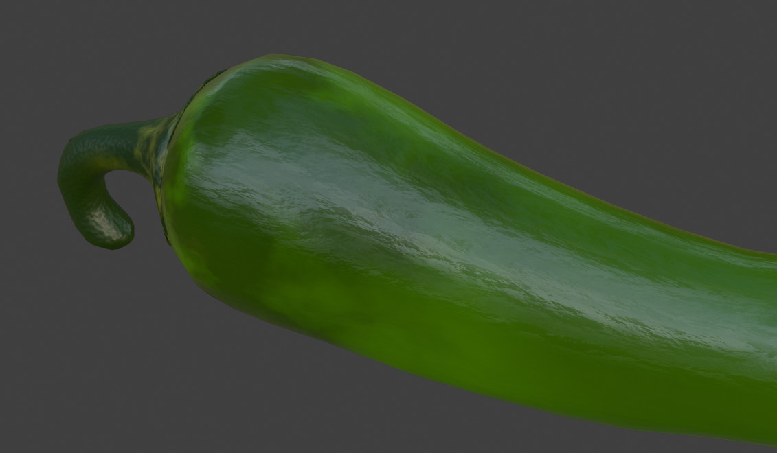 Peppers Low-poly 3D model_7