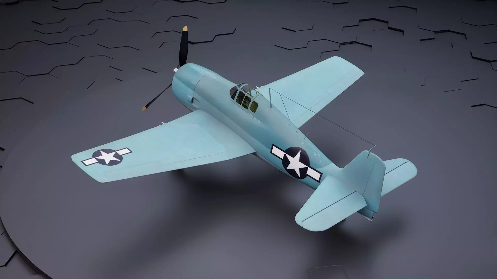 Grumman F6F Hellcat - Highpoly I Multiple Livery 3D model_0