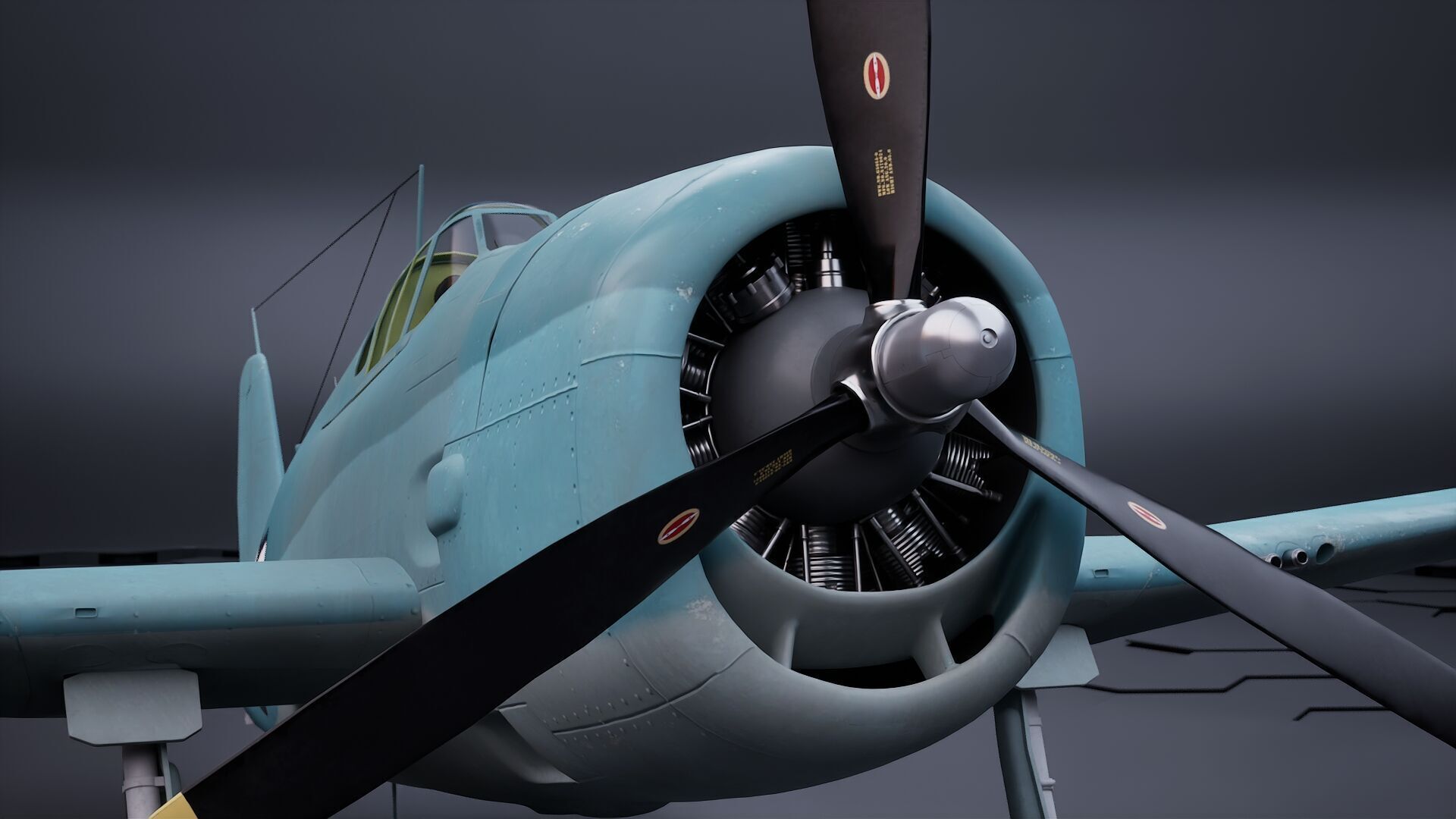 Grumman F6F Hellcat - Highpoly I Multiple Livery 3D model_7