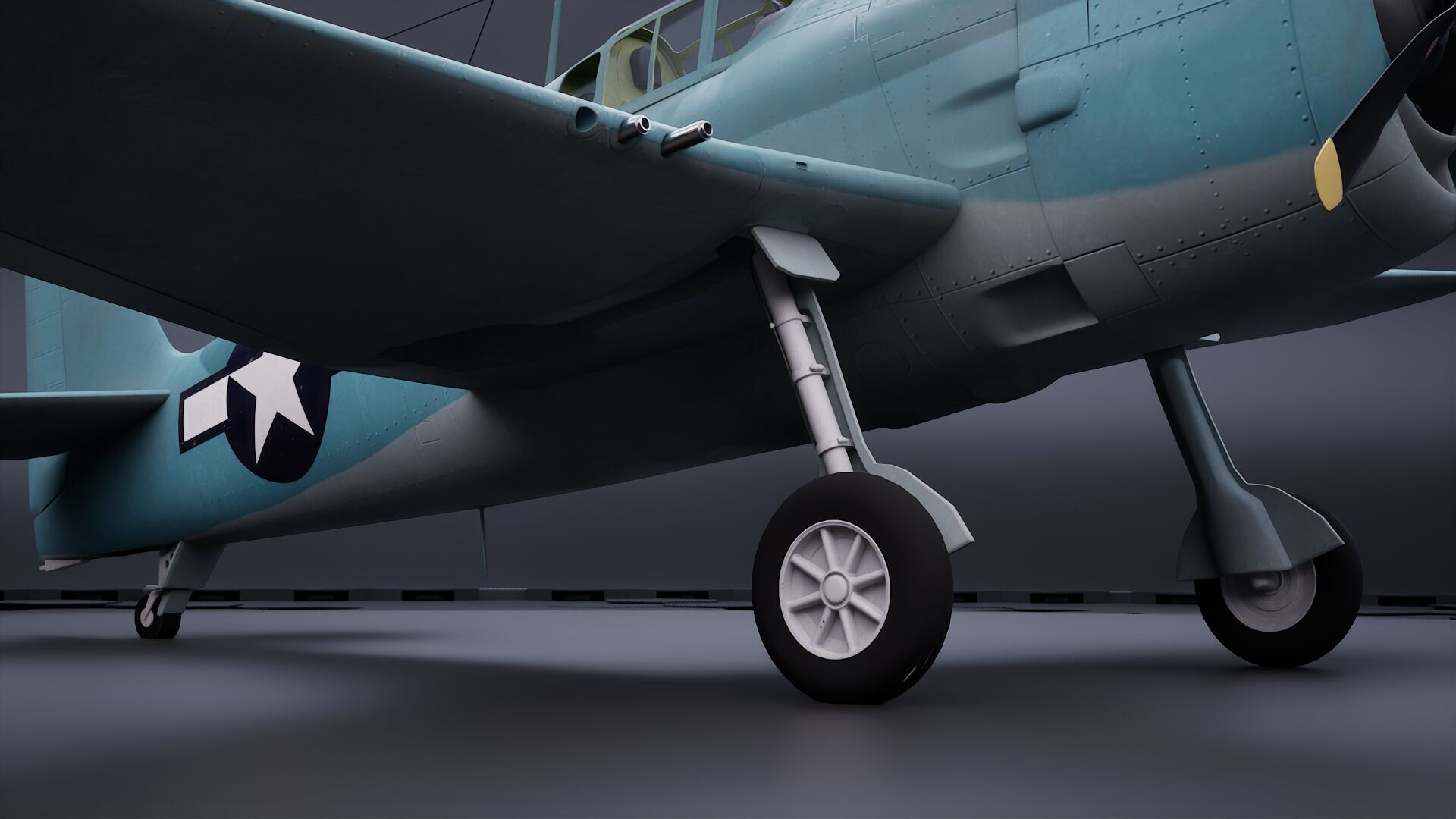 Grumman F6F Hellcat - Highpoly I Multiple Livery 3D model_9