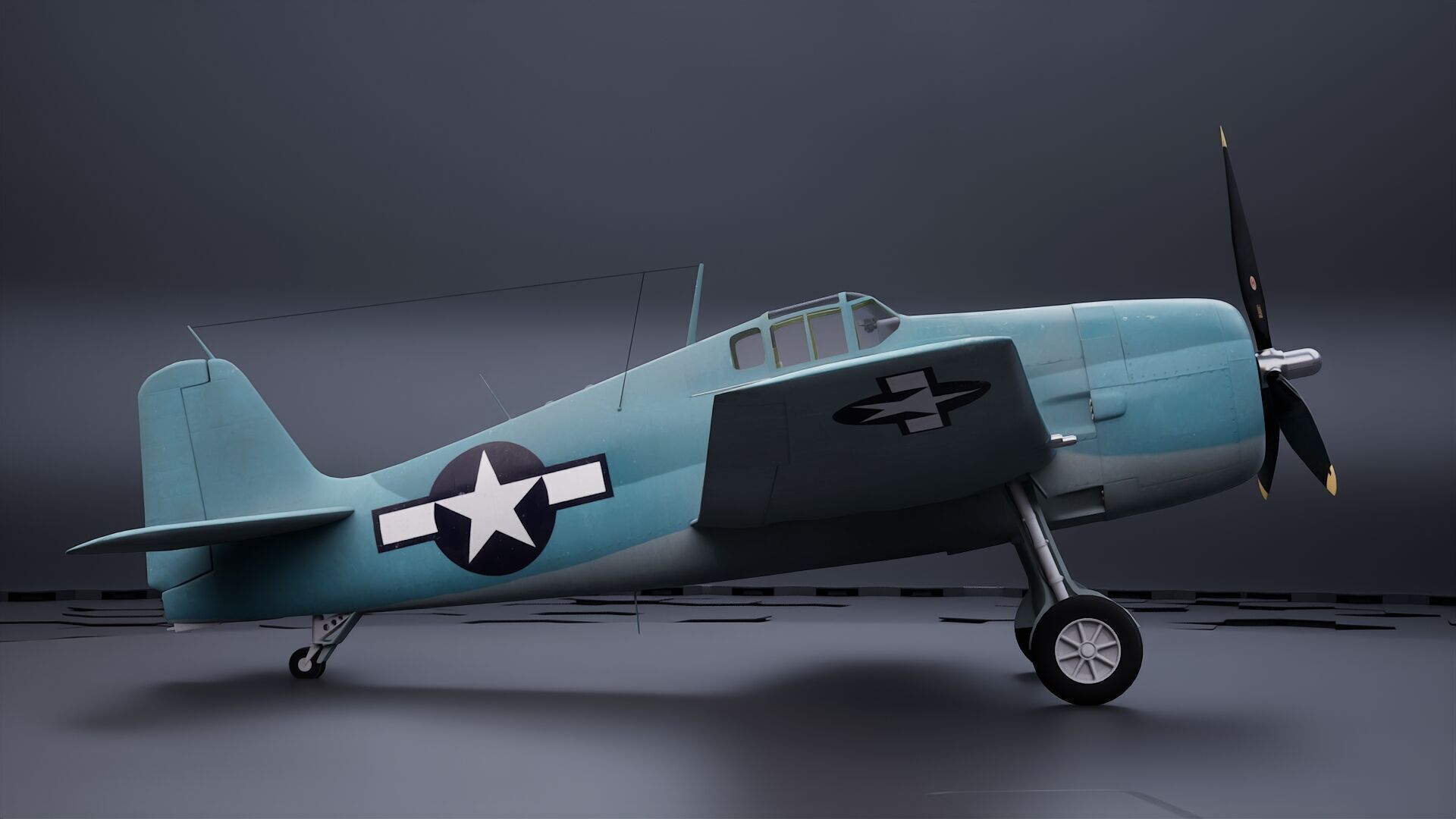 Grumman F6F Hellcat - Highpoly I Multiple Livery 3D model_5