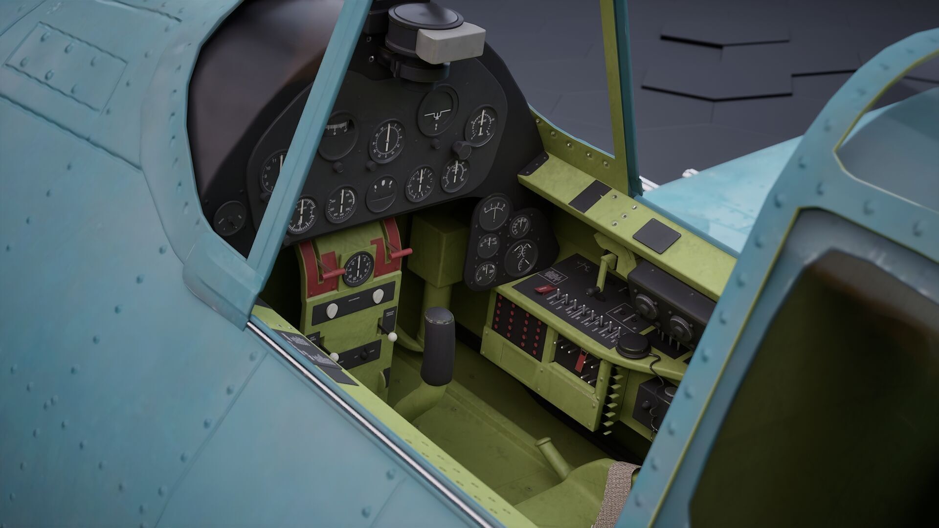 Grumman F6F Hellcat - Highpoly I Multiple Livery 3D model_11