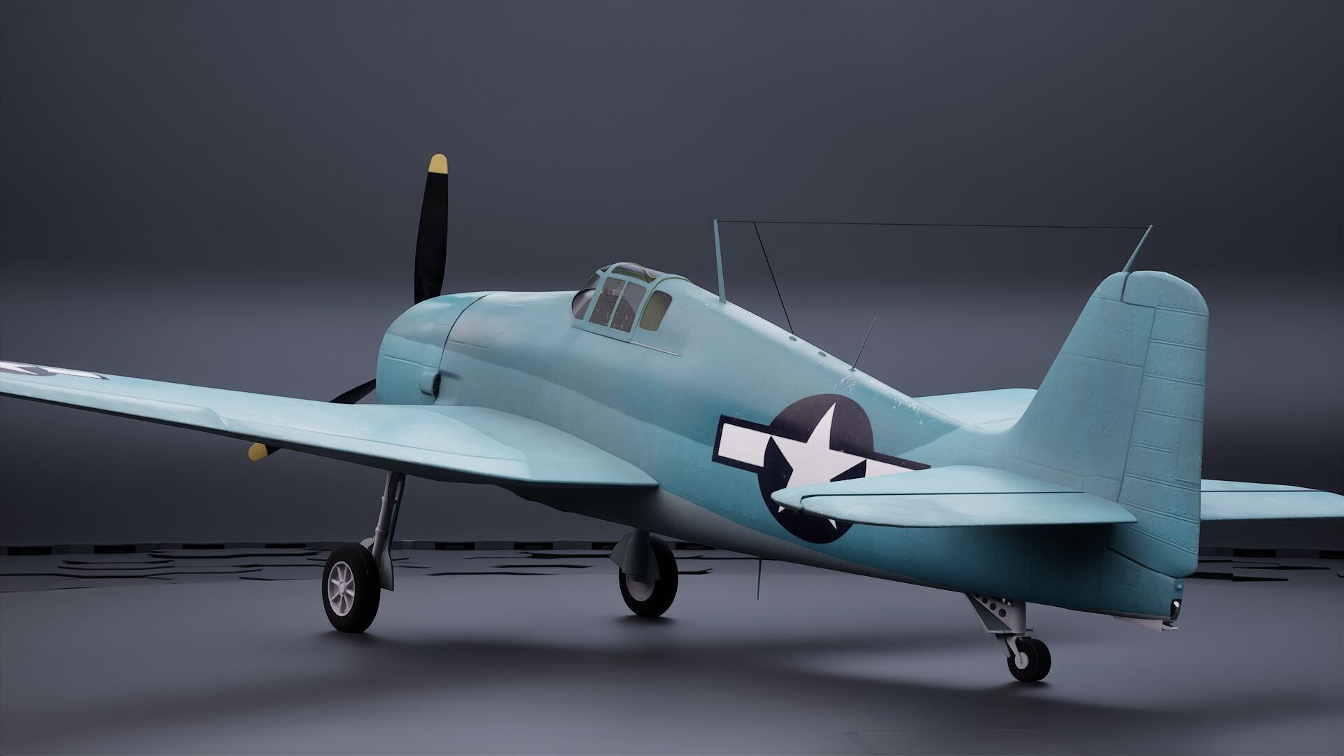 Grumman F6F Hellcat - Highpoly I Multiple Livery 3D model_4