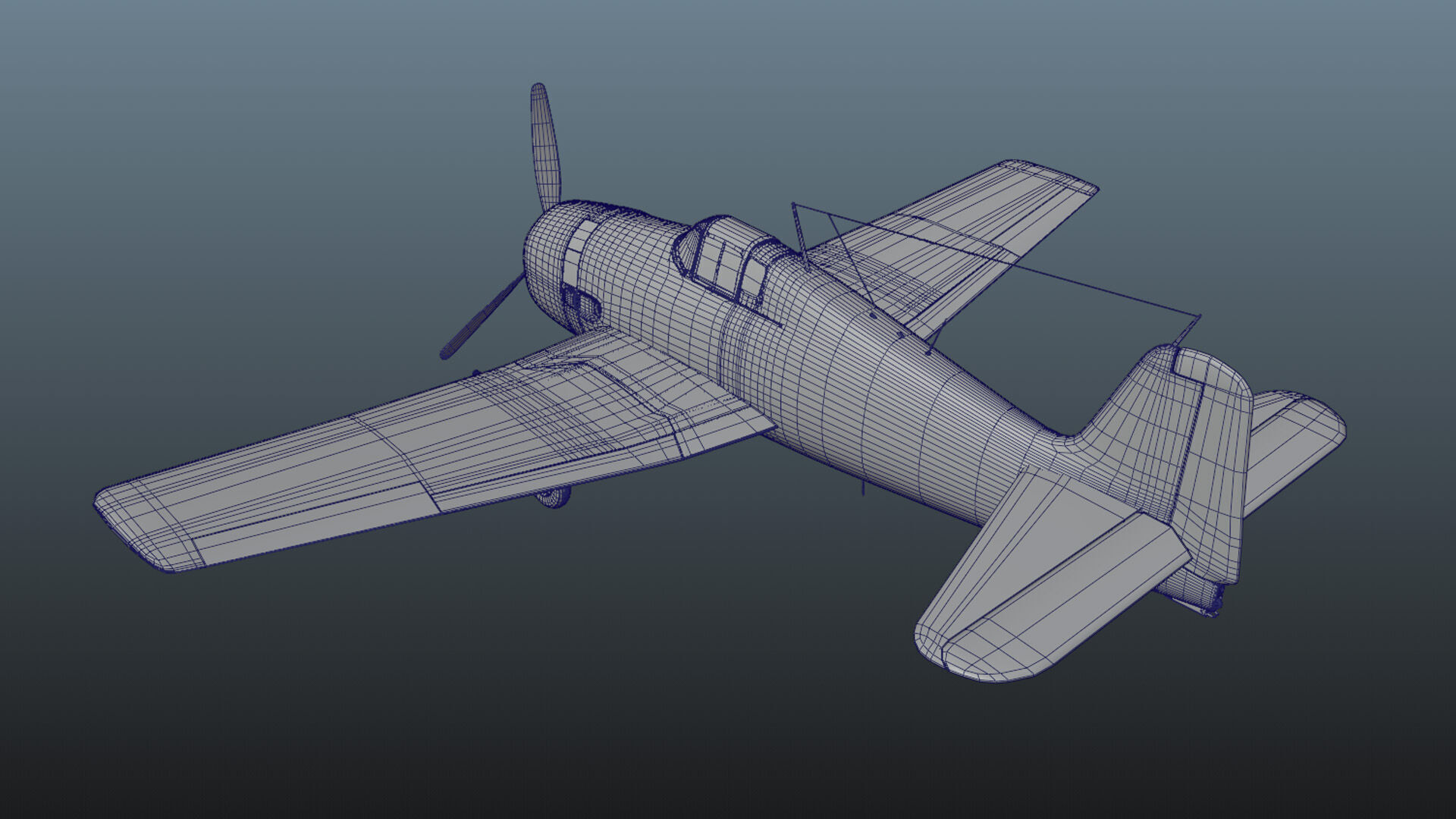 Grumman F6F Hellcat - Highpoly I Multiple Livery 3D model_15