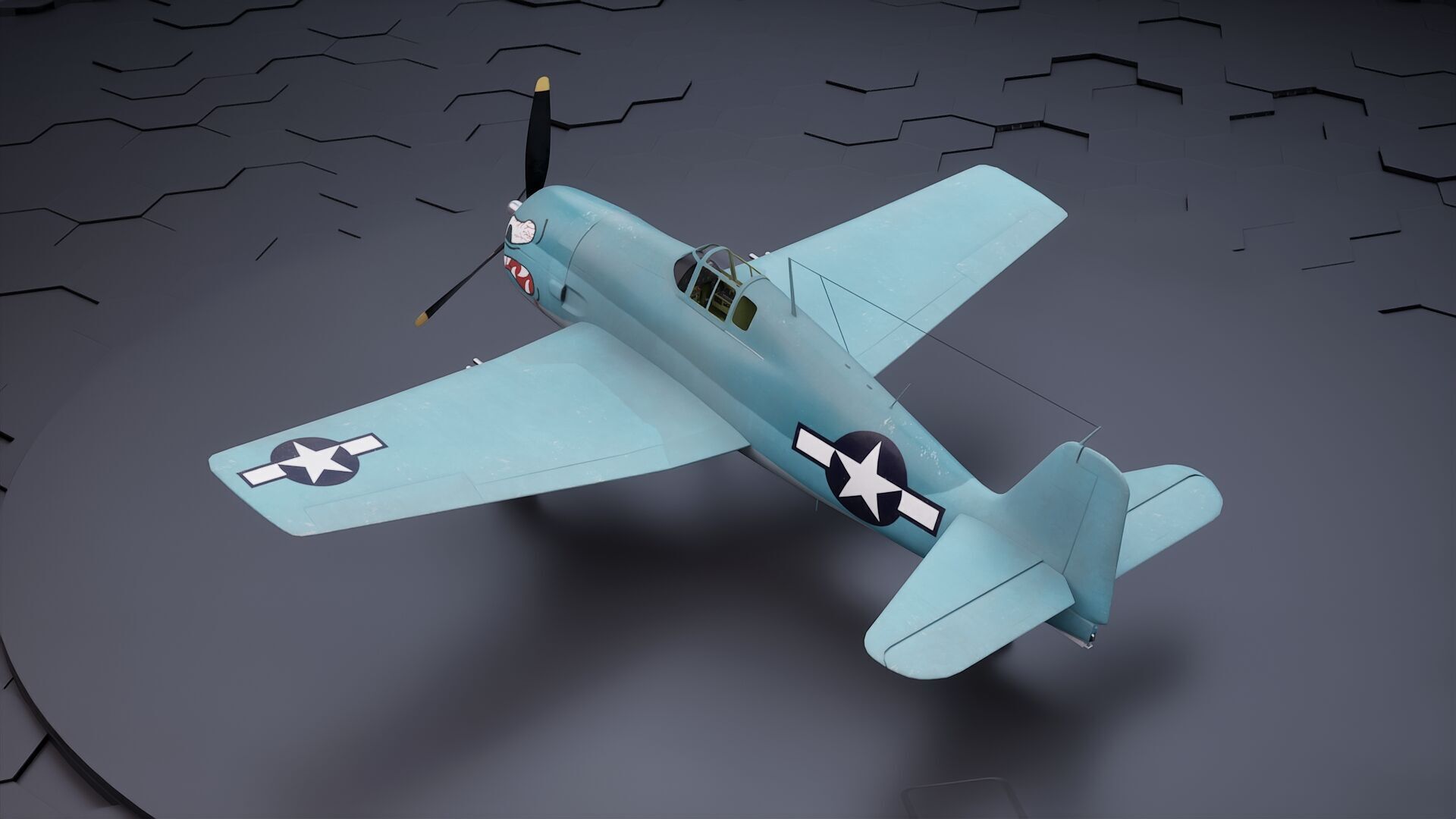 Grumman F6F Hellcat - Highpoly I Multiple Livery 3D model_20