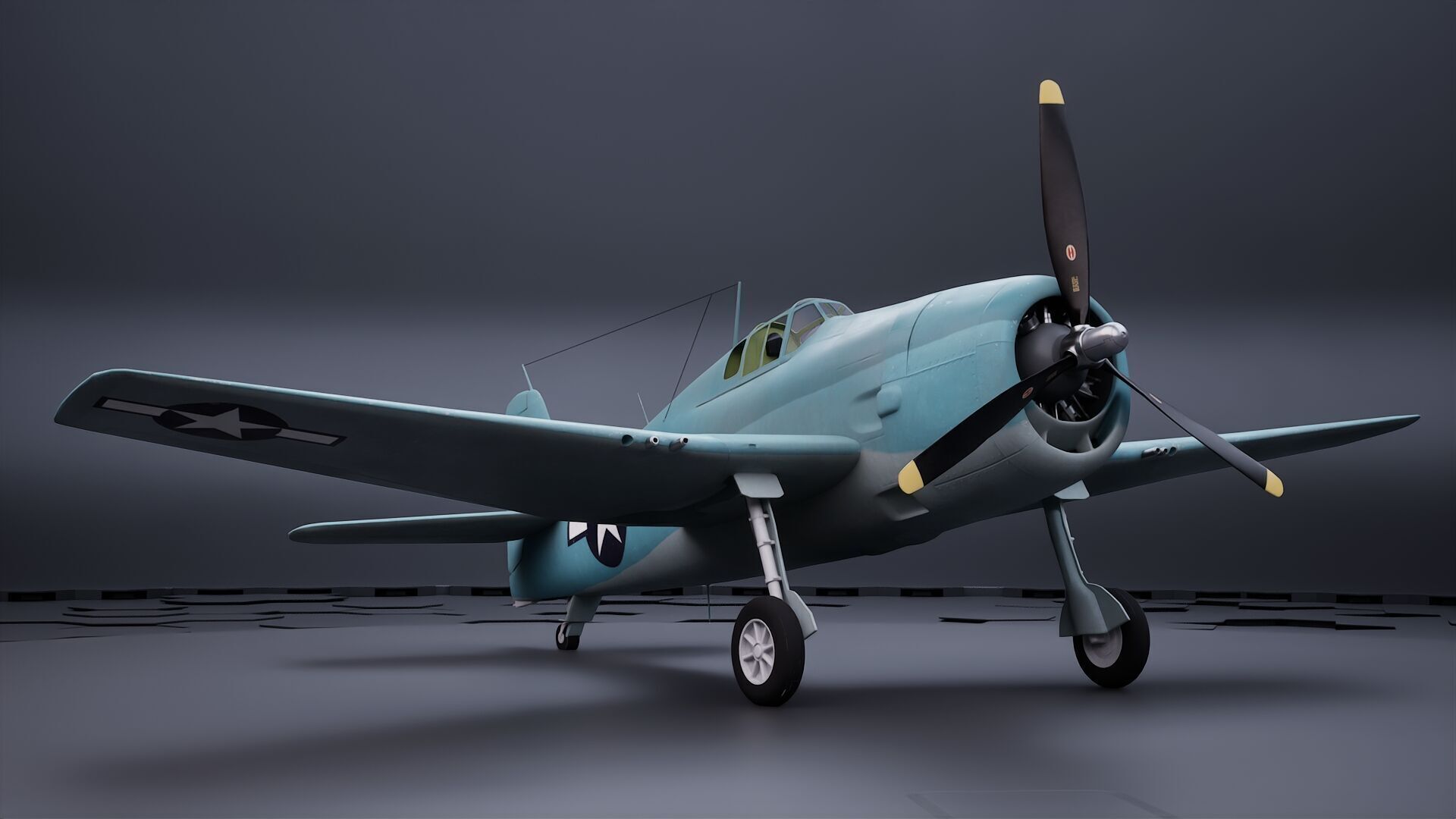 Grumman F6F Hellcat - Highpoly I Multiple Livery 3D model_6