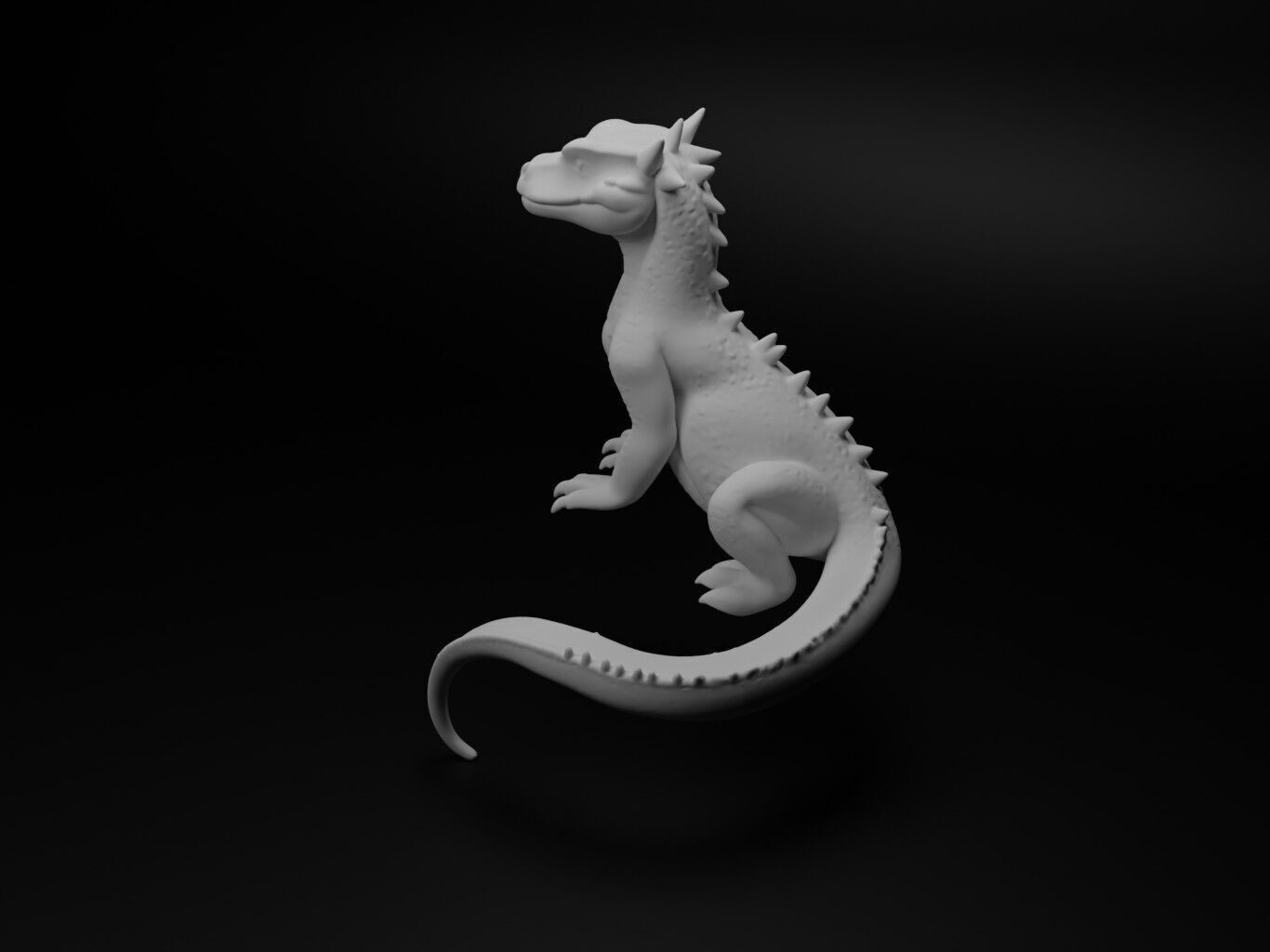 Salamander Animal Figure 3D print model_1